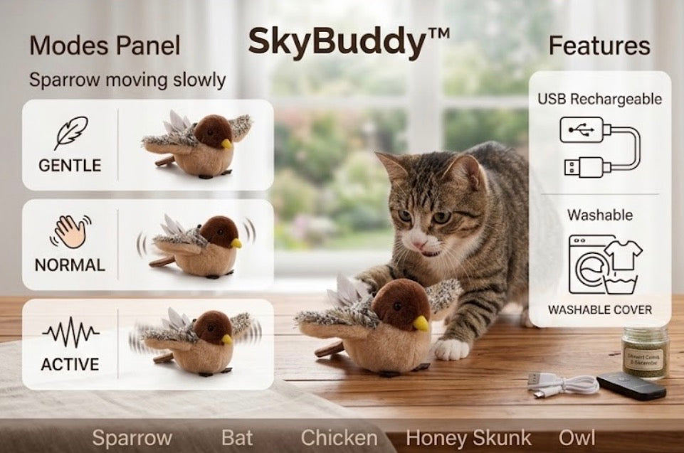 SkyBuddy™ Remote Control Flapping Bird